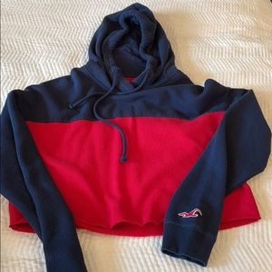 Hollister sweater crop top size XS